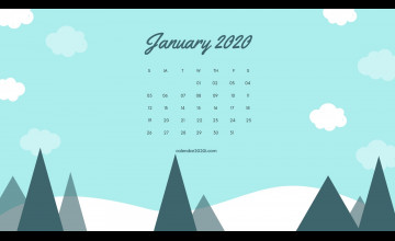 2020 Calendar Phone Wallpapers