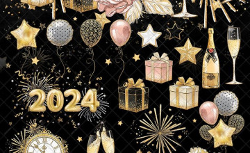 2024 Christmas And New Year Wallpapers