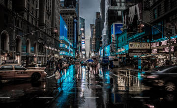 4K New York City Rain Wallpapers