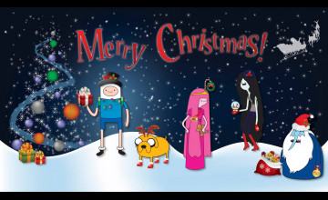 Adventure Time Christmas Wallpapers
