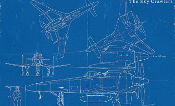 Airplane Blueprint Wallpaper