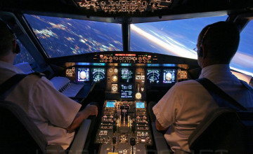 Airplane Cockpit Desktop