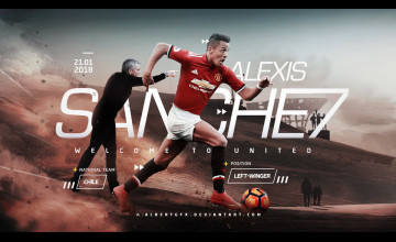 Alexis Sánchez Manchester United 4K Wallpapers