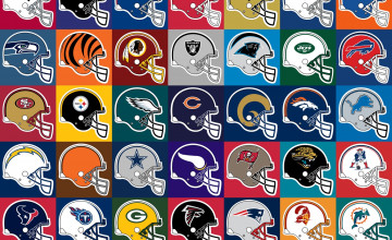 All NFL Teams Wallpaper Border