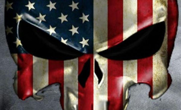 American Flag Punisher Skull Wallpaper