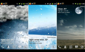 Android Weather Wallpaper App