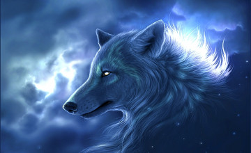 Animated Wolf Desktop