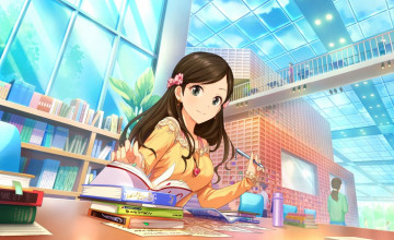 Anime Girl Reading Wallpapers