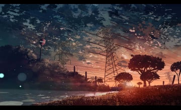 Anime Sunset