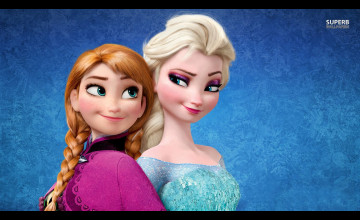 Anna and Elsa Wallpaper