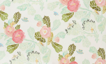 Anthropologie Watercolor Peony