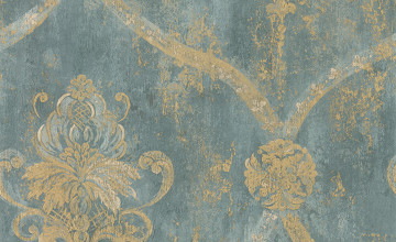 Aqua Blue Damask Wallpapers
