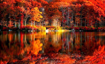 Autumn Lake Desktop Wallpapers