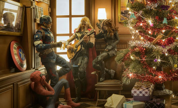 Avengers Christmas Wallpapers