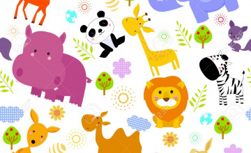 Baby Cartoon Animals Wallpapers