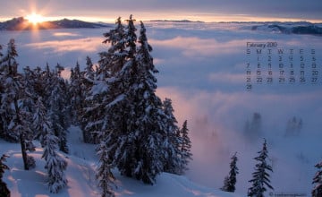 Backcountry Wallpaper with Calendars