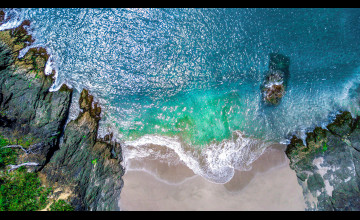 Beach Top View Wallpapers