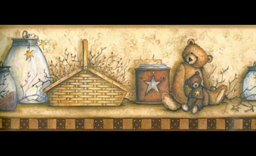 Bear Bottoms Welcome Wallpaper Border