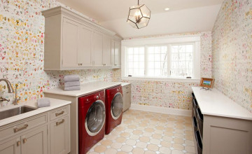 Beautiful Wallpaper for Laundry Room
