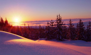 Beautiful Winter Sunset Wallpapers