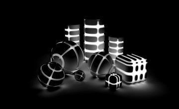 Black and White 3D Wallpapers