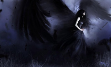 Black Angel Images Wallpaper