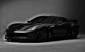 Black Corvette Z06 2015