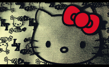 Black Hello Kitty Desktop Wallpapers
