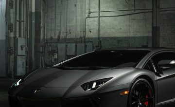 Black Lamborghini Aventador Mobile Wallpapers