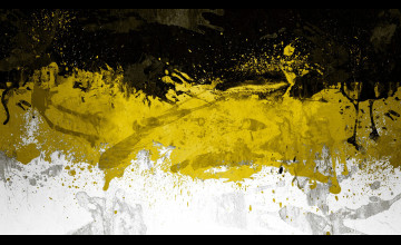 Black White and Yellow Wallpaper