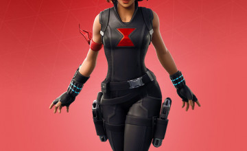 Black Widow Outfit Fortnite Wallpapers