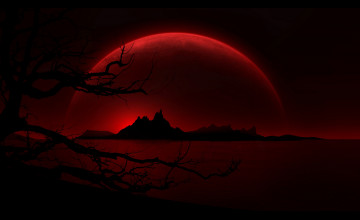 Blood Moon HD Wallpaper