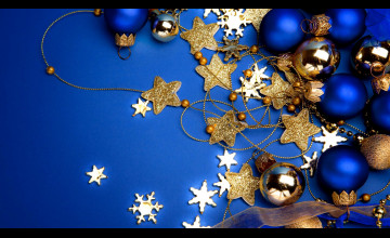 Blue Christmas Desktop Wallpapers
