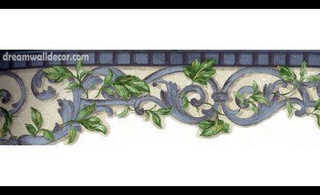 Blue Green Wallpaper Border