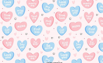 Blue Happy Valentines Day Wallpapers