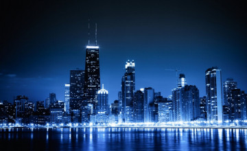 Blue Night City Wallpapers