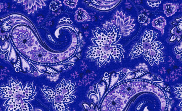 Blue Paisley Wallpaper