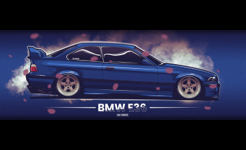 BMW E36 Anime Wallpapers