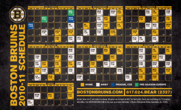 Bruins Schedule Wallpaper