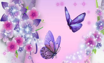 Butterflies Background Wallpaper
