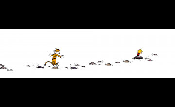 Calvin and Hobbes Dual Monitor Wallpapers