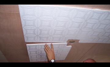 Can You Wallpaper Ceiling Tiles