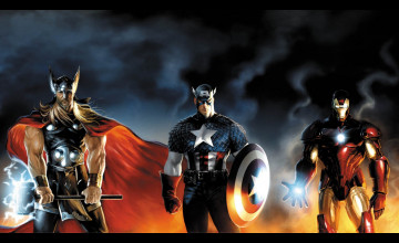 Captain America and Thor Wallpaper