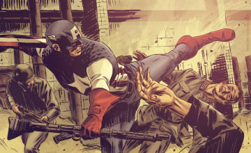 Captain America Comic Wallpaper