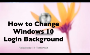 Changing Wallpaper Windows 10