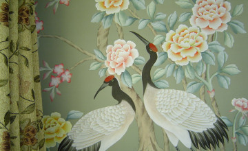 Chinese Silk Wallpaper