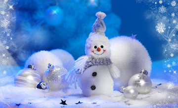 Christmas Snowman Desktop Wallpapers