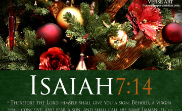Christmas Wallpaper with Scriptures