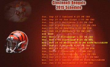Cincinnati Bengals 2015 Schedule Wallpaper