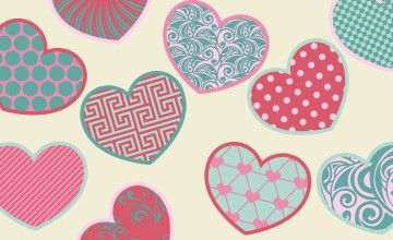 Colorful Hearts Wallpapers